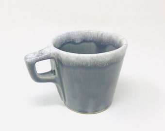 Hull Pottery, Flint Ridge, Gray Coffee Mug, Hull Oven Proof, USA, 1960s