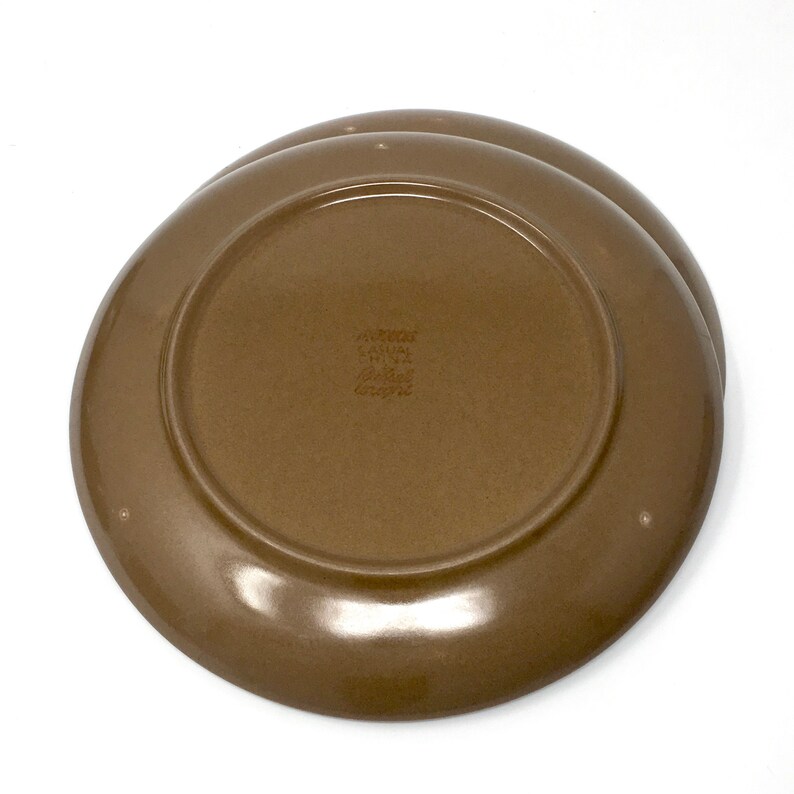 MCM Design Iroquois China Nutmeg Brown 1947-1965 Dishwasher Safe Russel Wright Casual China Everyday Durable Dinner Plate Early Mark