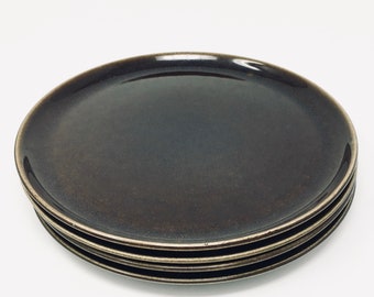 Russel Wright, Dinner Plate, Black Chutney, MCM Design, American Modern, Steubenville Pottery, 1947-1959