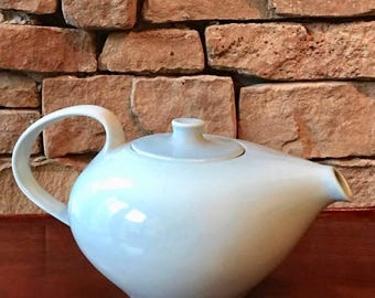 Tetera Russel Wright Iroquois Casual China / Azul hielo