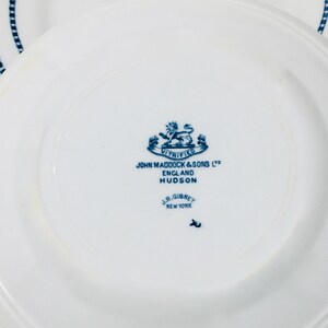 Cuatro platos de postre John Maddock Hudson / Vajilla de hotel imagen 4