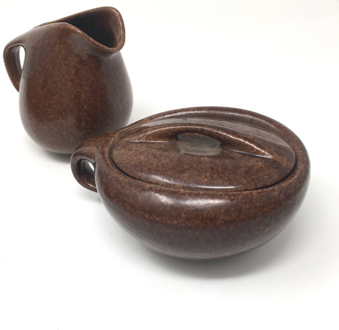 Roseville Pottery Raymor Creamer and Sugar Bowl Autumn Etsy