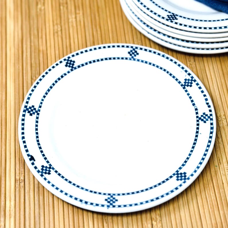 Cuatro platos de postre John Maddock Hudson / Vajilla de hotel imagen 1