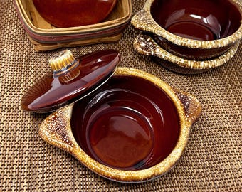 Hull Brown Drip Onion Soup Bowl