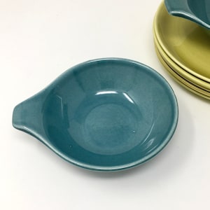 Russel Wright, Seafoam, Dessert or Fruit Bowl, Tab Handle, American Modern, Steubenville, circa 1939-1959