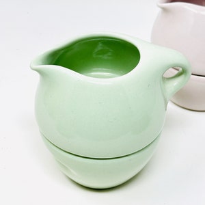 Russel Wright, Lettuce Green, Stacking Creamer and Sugar Bowl, Iroquois China, 1946 -