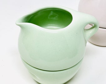 Russel Wright, Lettuce Green, Stacking Creamer and Sugar Bowl, Iroquois China, 1946 -