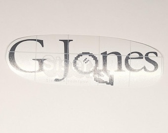 Décalcomanie en vinyle G Jones