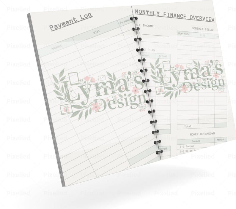 Monthly Budget Planner Printable | Bill Tracker, Income & Subscription ...