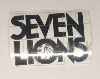 Décalcomanie en vinyle des sept lions