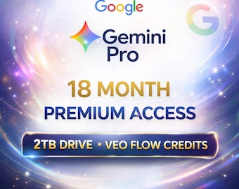 Accesso a Google AI Gemini Pro per 18 mesi: 2 TB di spazio di archiviazione cloud, strumenti creativi.
