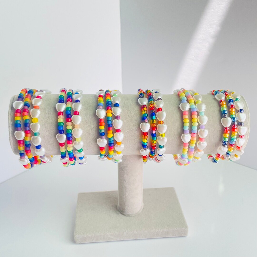 Je t'aime Rainbow Bracelet in Blue