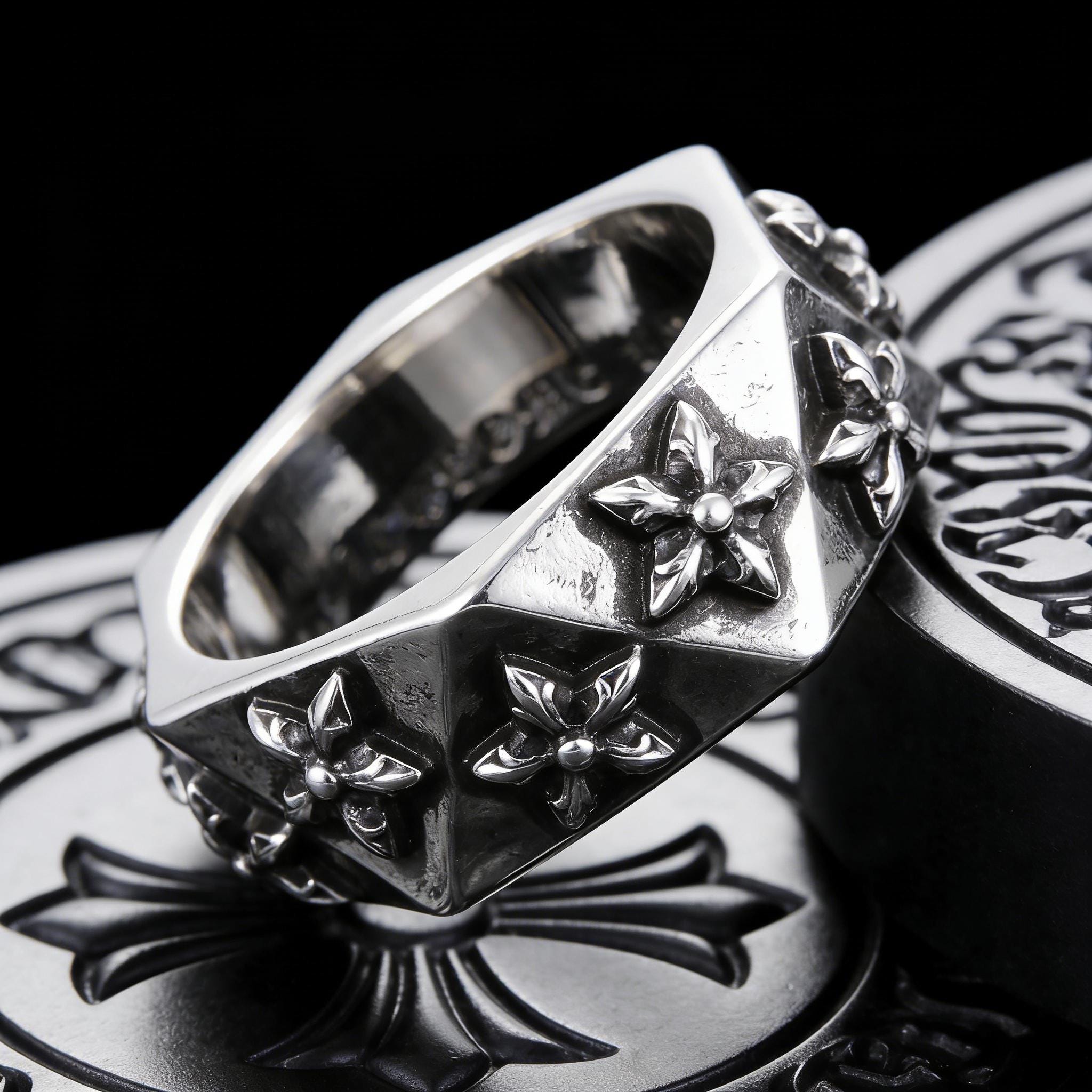 Chrome Hearts Mens Ring - Etsy