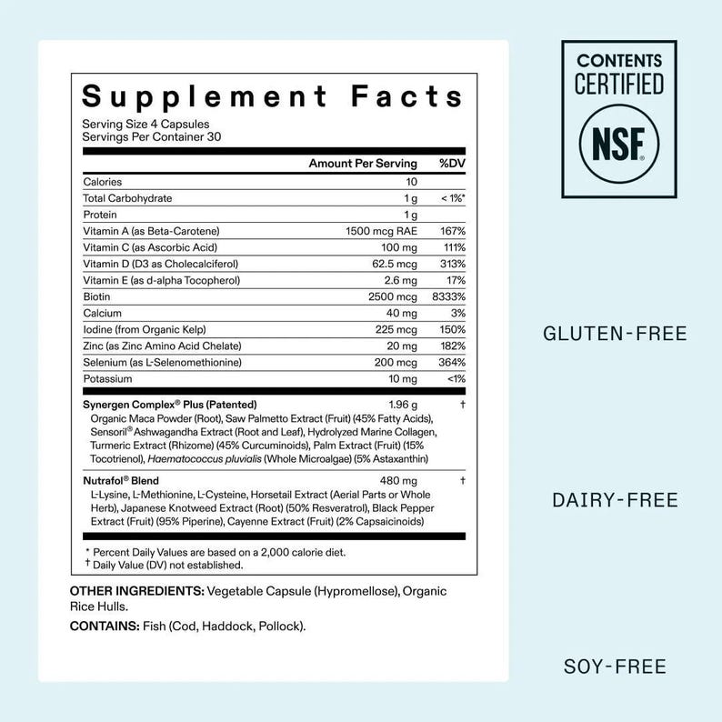 Nutrafol Women’s Balance Hair Growth Supplement (Age 45+) – 120 Capsules | Thinning Hair Support image 5