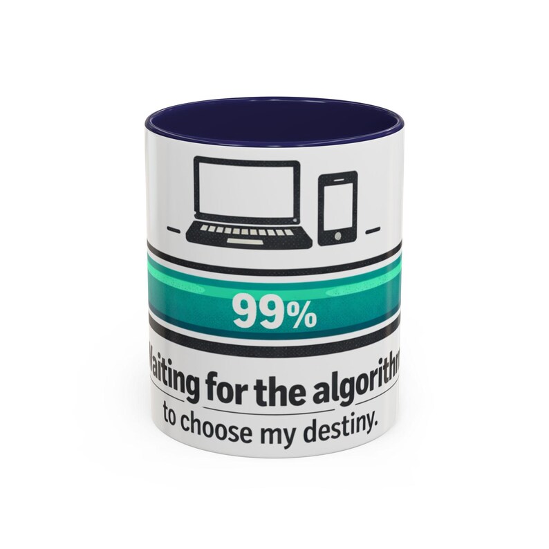 Content Creator Mug | Algorithm Loading Bar Coffee Cup | Social Media Gift image 7