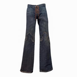 Y2k Lace up Pants - Etsy
