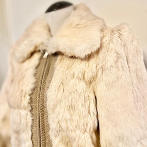 White Rabbit Fur Jacket Vintage 1970s