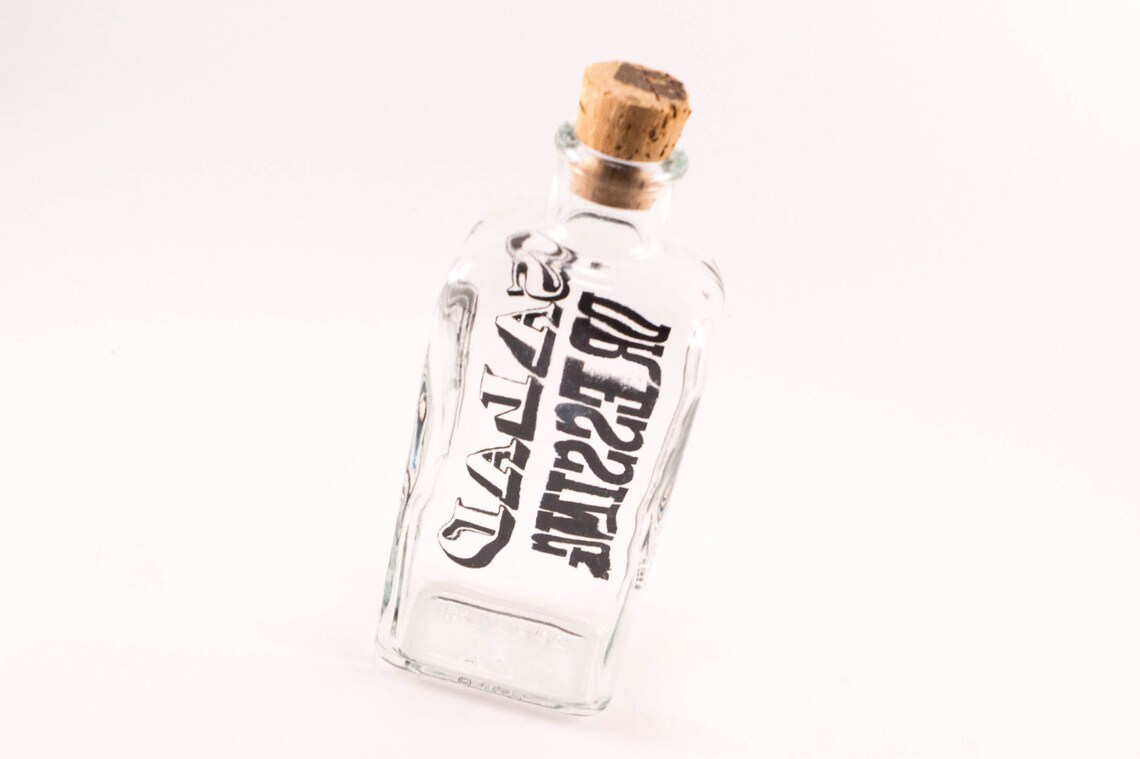 Vintage Salad Dressing Bottle Typography Retro Kitchen Decor Etsy