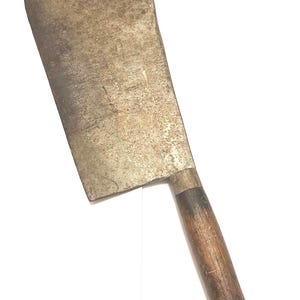 Vintage J. Vero & Sons Billhook, British Service Pattern Garden Tool, 1940s Antique Cleaver, Rustic Industrial Decor