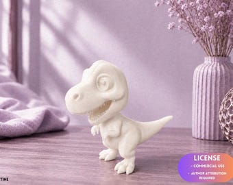 Modelo de esqueleto de dinosaurio Tyrannosaurus Rex T-Rex de juguete - Impresión 3D - Modelado en Blender - BambuLab - Edición limitada, quedan pocas unidades.