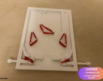 Máquina de pinball, juego arcade retro, modelo digital, impresión 3D, modelado en Blender, BambuLab, edición limitada, quedan pocas unidades.