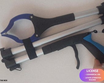 Herramienta de agarre, pinza mecánica para manos, dispositivo con garra robótica - Impresión 3D - Modelado en Blender - BambuLab - Edición limitada, quedan pocas unidades.