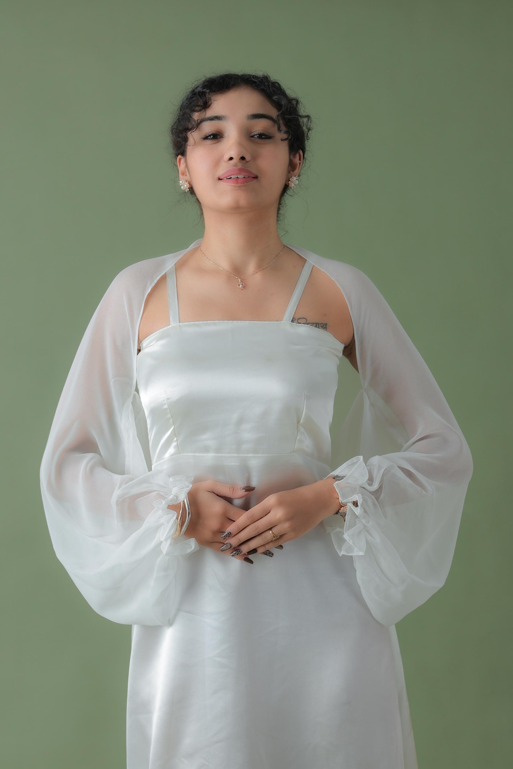 sachin and babi light blue dress Watch as Isha Multani brings the magic of Neha Khullar to life. From the  intricate floral hand-embroidery to the effortless drape of the sheer  jacket, this ensemble is designed for the modern muse who main image 0