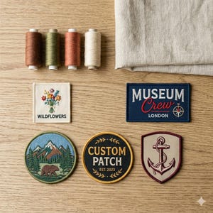 Custom Embroidered Patches (1"–4") | Personalized Logo Patch | Iron-On / Sew-On / Velcro