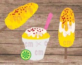 Elote, Corn on the Cob, Elote en Vaso, Bundle Pack, Can be used Layered or Flat, Mexican Theme Party, Mexican svg, Elote svg, SVG DXF PNG