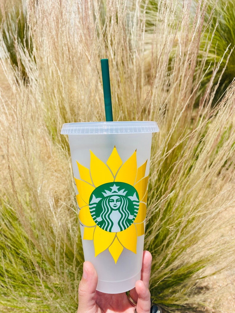 Download Sunflower Starbucks Cup SVG Instant Download Can be | Etsy