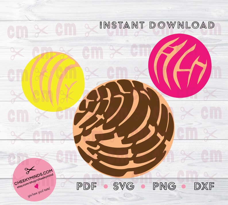 Download Conchas Mexican Pan Dulce Mexican Sweet Bread Concha svg ...
