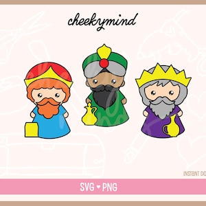 Three Kings svg en png Tres Reyes Magos Nativity svg png Three Wise Men Rosca de Reyes, Dia de los Reyes Magos, Rosca Kings Cake