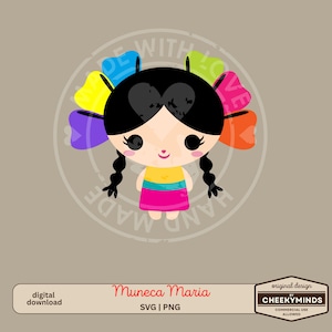 Muñeca Maria SVG | Mexican Rag Doll | Mexican Clipart | Mexican SVG | Instant Download