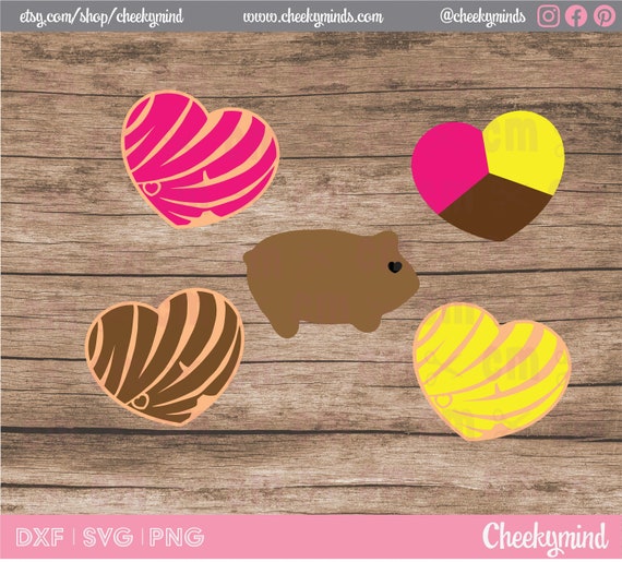 Valentine Pan Dulce SVG, Pan Dulce SVG, Concha Heart svg, Pan Dulce Clipart, Concha SVG, Concha Clipart, Mexican Valentine, Valentine svg
