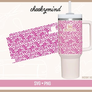 Talavera Wrap for Stanley 30oz Quencher SVGPNG and SVG format Talavera Tile Mexican Style Wrap Sublimation Sublimation
