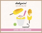 Elote, Corn on the Cob, Elote en Vaso, Bundle Pack, Can be used Layered or Flat, Mexican Theme Party, Mexican svg, Elote svg, SVG DXF PNG