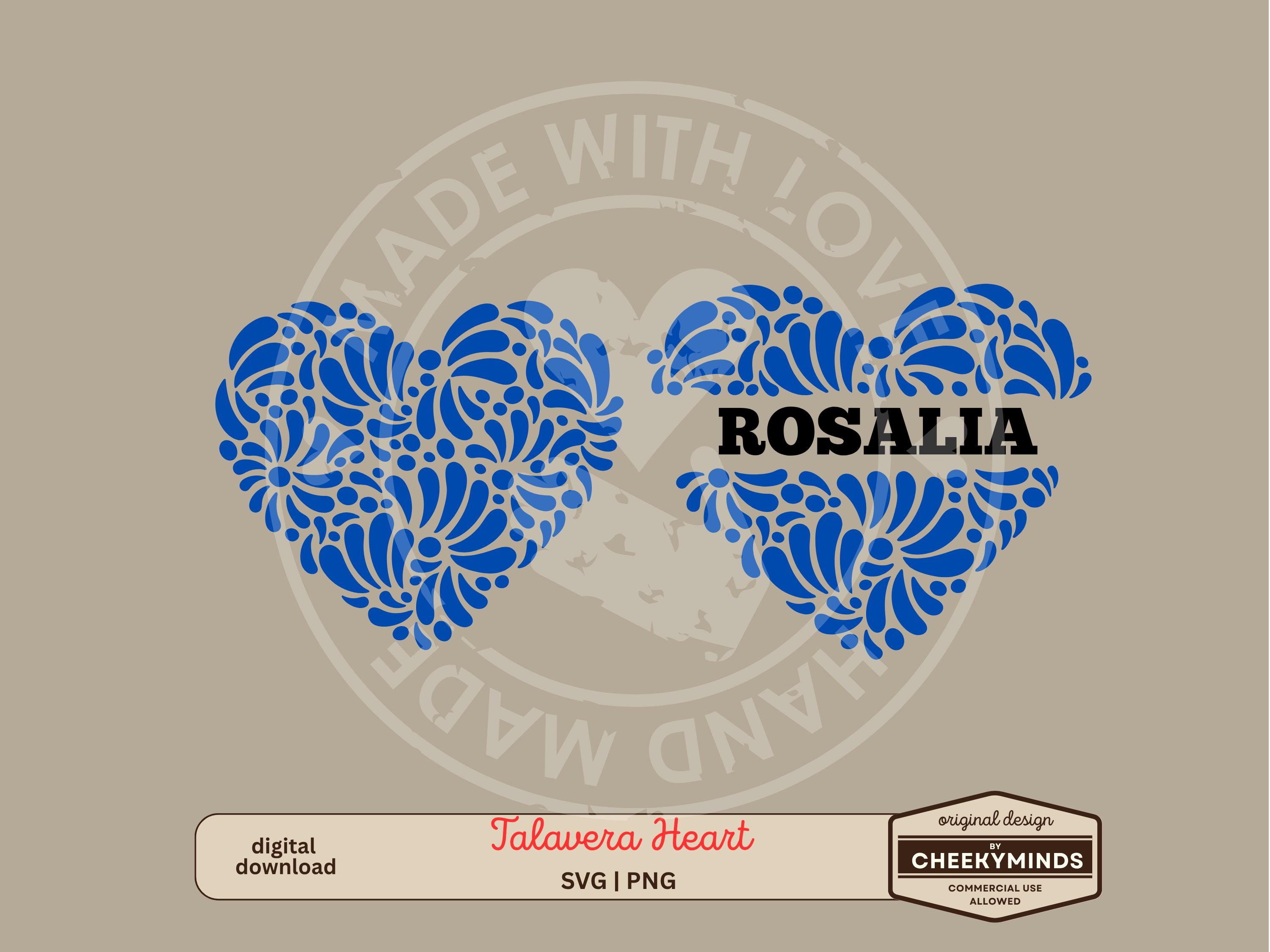 Talavera hart SVG Instant Download Spaanse tegel Corazon patroon SVG boerderij Mexicaanse stijl patroon sublimatie Dia de Madres SVG