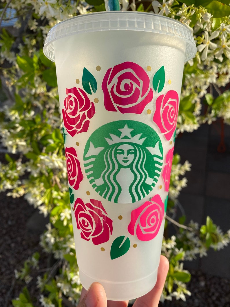 Mother's Day Starbucks Cup SVG Instant Download Roses | Etsy