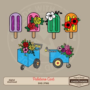 Paletero Cart SVG | Paletas de Nieve SVG | Set up for Layering | Mexican Theme Party | Cinco de Mayo svg | Mexican Ice Cream Cart