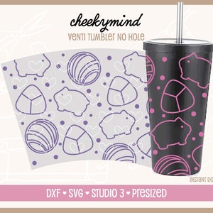 Venti Cup Pan Dulce Wrap SVG | Instant Download | No Hole Seamless Wrap Venti Cup | Cafecito and Chismes SVG