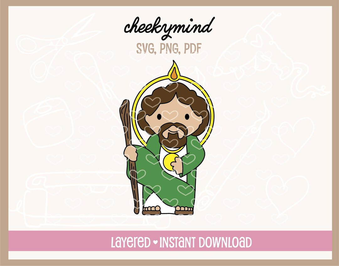 San Judas Tadeo SVG PNG | St. Jude Thaddaeus PNG | St. Jude the Apostle ...