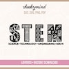 STEM Alphabet Svg STEM Alphabet Png STEM Font Science Technology ...