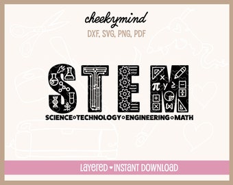 STEM Science Technology Engineering Math SVG PNG