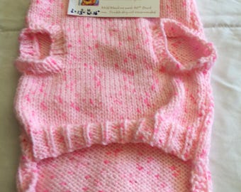 Dog jumper hand knitted