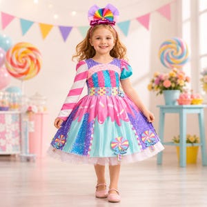 cute candy dresses Two sweet birthday dress, candy dress for girls, candy dress gift, girls candy dress, Candyland dress for girls, candy dress for baby