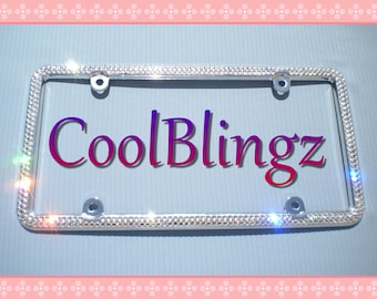 Red Crystal Rhinestone Screw Caps - Decorative Bling For License Plate Frames