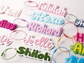 Personalization 3D Printed Name tags | Custom luggage tags | Water bottle tags | Party favors | Gifts for Girls | School Bag Tag