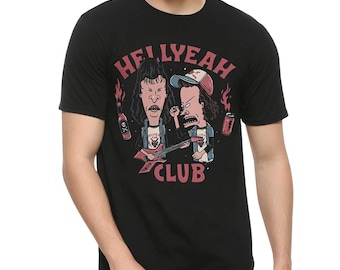 Beavis and Butt-Head Hell Yeah Club T-Shirt, Men's and Women's Sizes (BAB-52111)