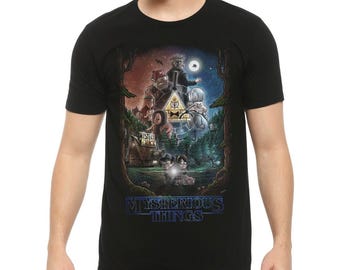 Gravity Falls Mysterious Things T-Shirt, Men's and Women's Sizes (MUL-711034)
