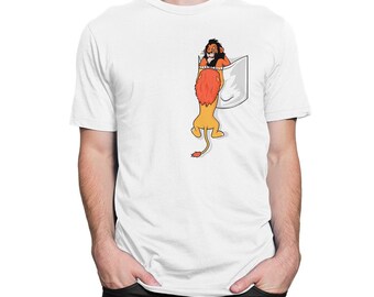The Lion King Scar and Mufasa In a Pocket T-Shirt, Men's and Women's Sizes